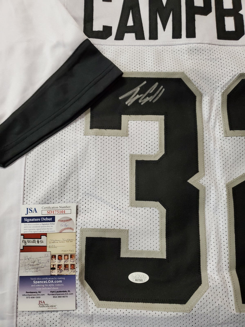 Jacksonville Jaguars Tyson Campbell Autographed Signed Jersey Jsa Coa