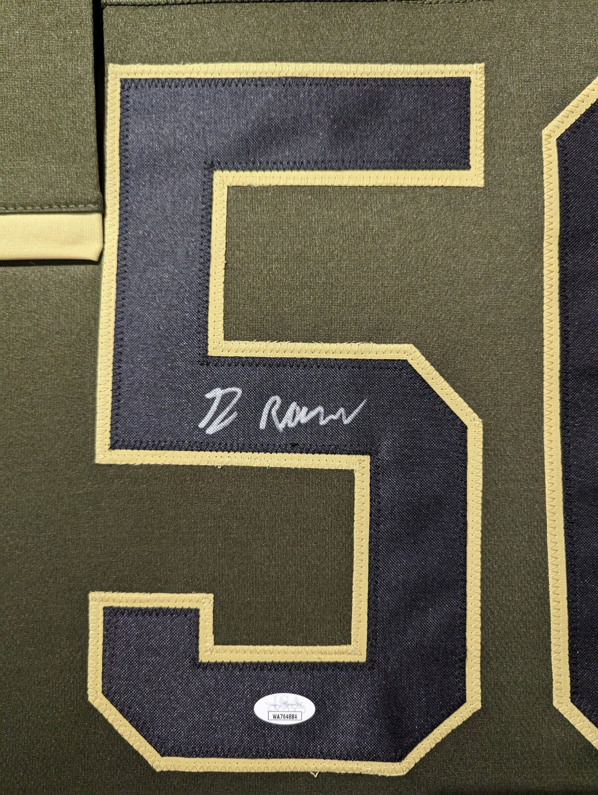 Framed Buffalo Bills Greg Rousseau Autographed Signed Jersey Jsa Coa