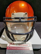 Mike Singletary Signed Inscribed Chicago Bears Flash Mini Helmet Jsa Coa