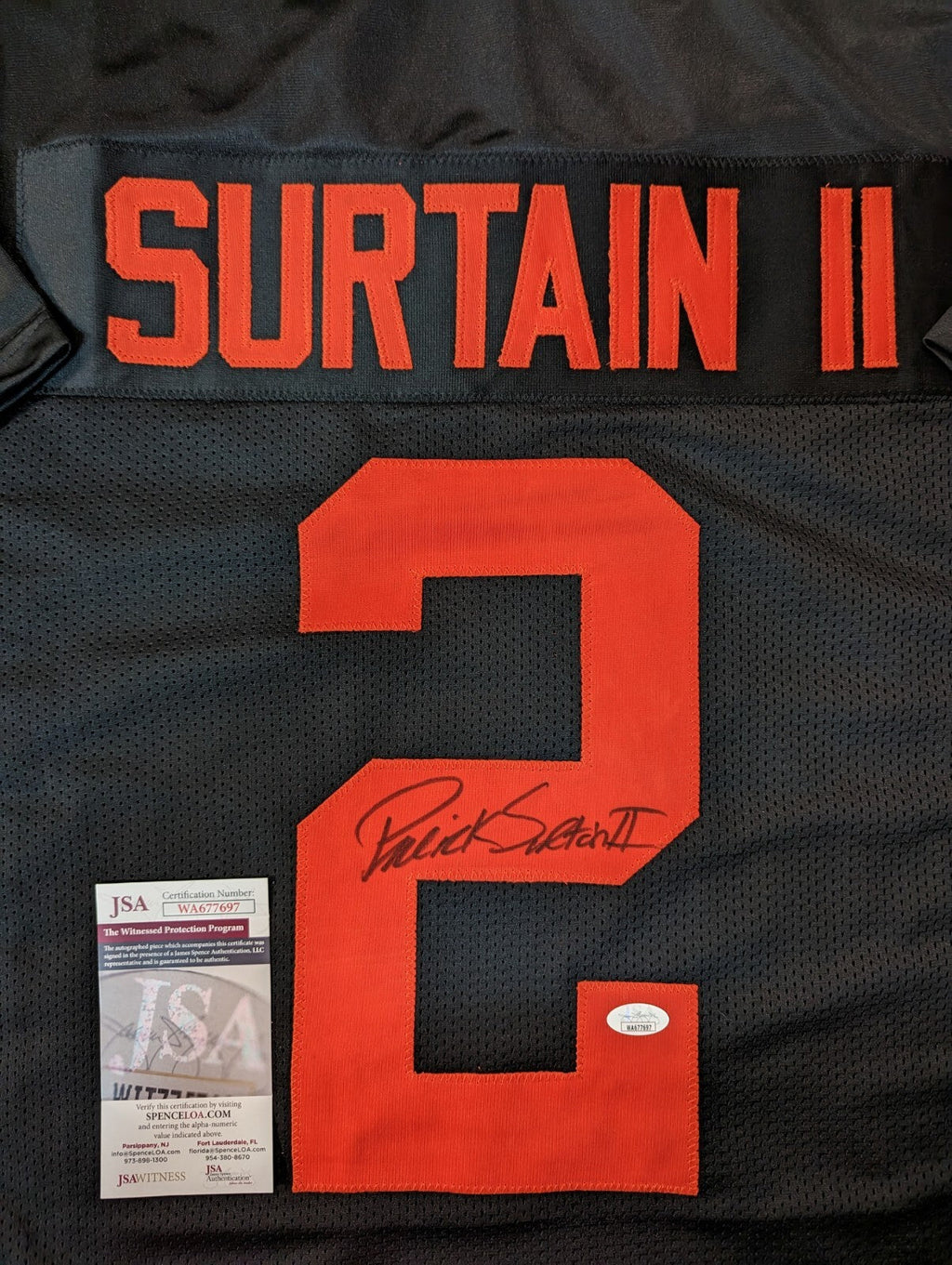 Denver Broncos Patrick Surtain Ii Autographed Signed Eclipse Jersey Jsa  Coa