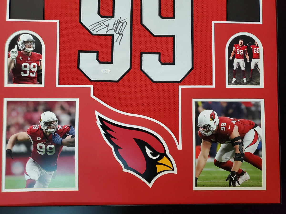 Framed Arizona Cardinals Jj Watt Autographed Signed Jersey Jsa Coa