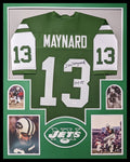 Framed New York Jets Don Maynard Autographed Signed Inscribed Jersey Jsa Coa