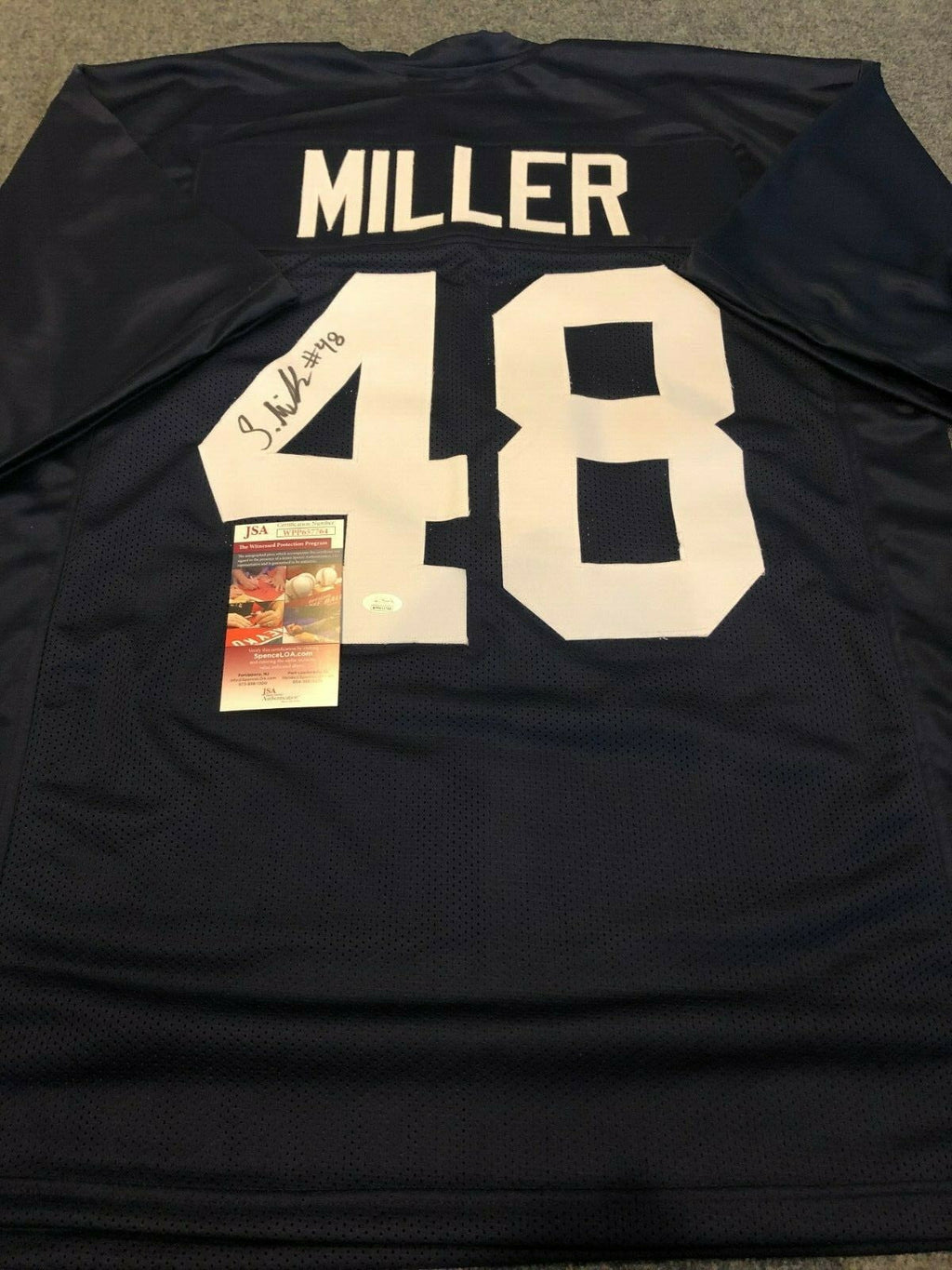 Penn State Shareef Miller Autographed Signed Jersey Jsa  Coa