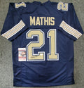 Pitt Panthers Damarri Mathis Autographed Signed Jersey Jsa Coa