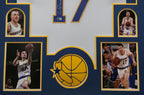 Framed Golden State Warriors Chris Mullin Autographed Signed Jersey Bas Coa
