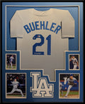 Framed Walker Buehler Autographed Signed La Dodgers Jersey Beckett Holo