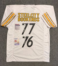 Pittsburgh Steelers Broderick Jones & Troy Fautanu 2X Autographed Jersey Jsa Coa