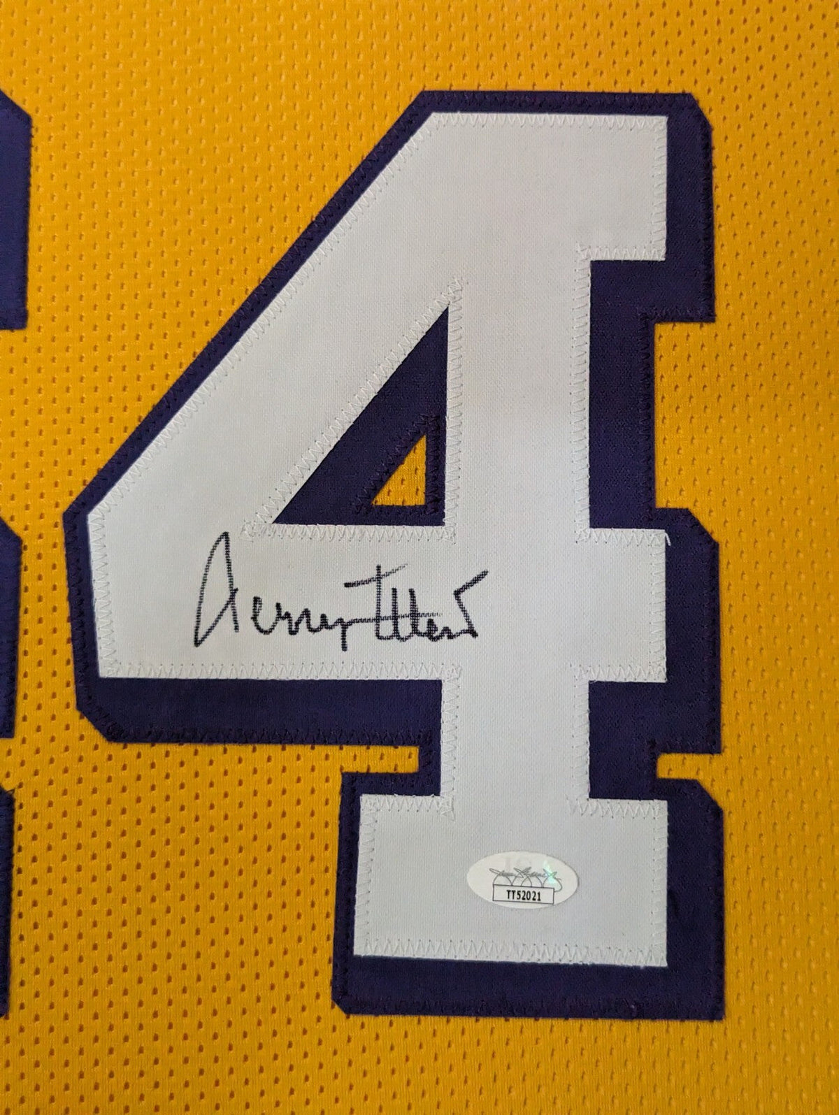 Framed L.A. Lakers Jerry West Autographed Signed Jersey Jsa Coa