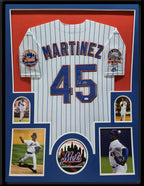 Framed New York Mets Pedro Martinez Autographed Signed Jersey Jsa Coa