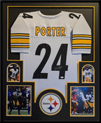 Framed Pittsburgh Steelers Joey Porter Jr Autographed Signed Jersey Jsa Coa