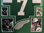 Framed Ron Jaworski Autographed Signed Philadelphia Eagles Jersey Jsa Coa