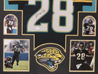 Framed Jacksonville Jaguars Fred Taylor Autographed Signed Jersey Jsa Coa