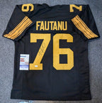 Pittsburgh Steelers Troy Fautanu Autographed Signed Jersey Jsa Coa