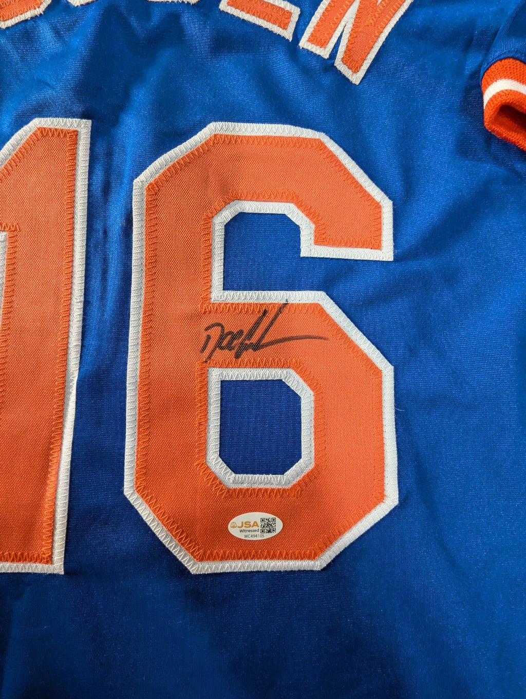 N.Y. Mets Dwight Gooden Autographed Signed Jersey Jsa  Coa