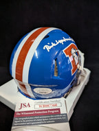 Denver Broncos Rick Upchurch Autographed Inscribed Throwback Mini Helmet Jsa Coa