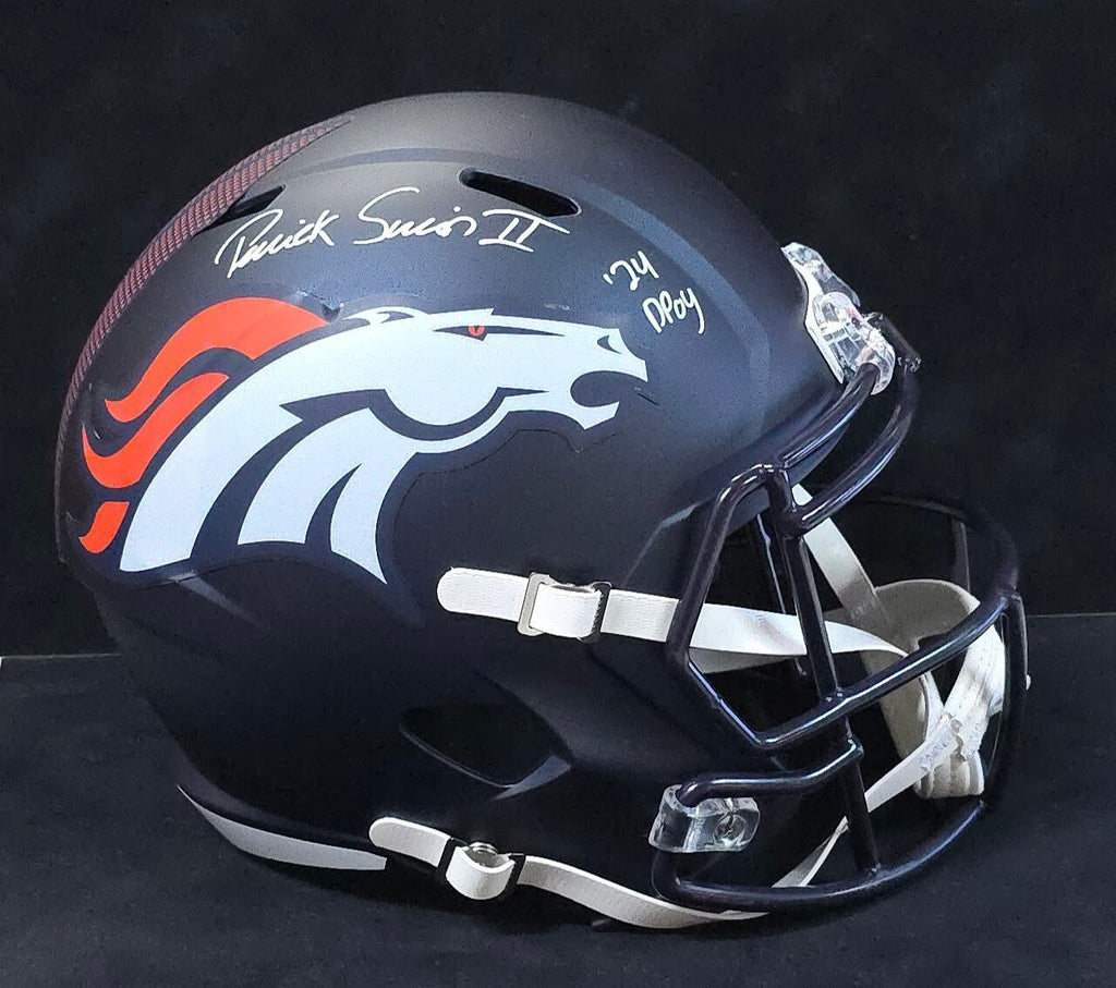 Denver Broncos Pat Surtain Ii Signed Insc Replica Full Size Helmet Beckett