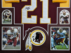 Framed Washington Ernest Byner Autographed Signed Jersey Jsa Coa