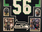Framed Cliff Avril Autographed Signed Seattle Seahawks Jersey Jsa Coa