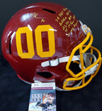 Washington Football Brian Mitchell Signed Insc. Full Sz Replica Helmet Jsa Coa