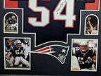 Framed New England Patriots Tedy Bruschi Autographed Signed Jersey Jsa Coa