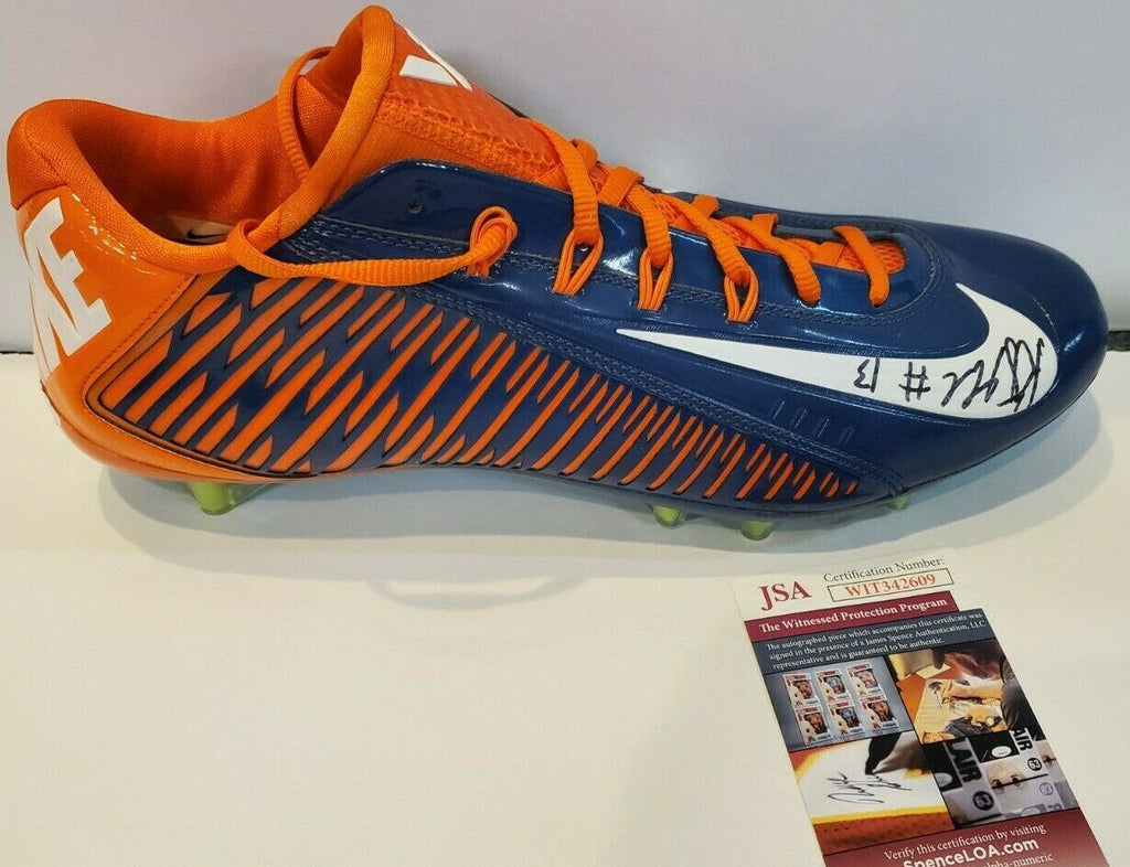 Denver Broncos Kj Hamler Autographed Signed Nike Cleat Jsa Coa