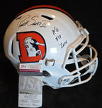 Denver Broncos Pat Surtain Ii Signed Insc Retro Replica Full Size Helmet Jsa