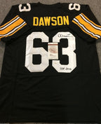 Dermontti Dawson Autographed Signed Insc Pittsburgh Steelers Jersey Jsa  Coa