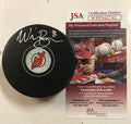 Will Butcher Autographed Signed New Jersey Devils Logo Puck Jsa Coa