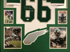 Framed Philadelphia Eagles Bill Bergey Autographed Signed Jersey Jsa Coa