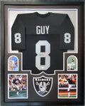 Framed Oakland Raiders Ray Guy Autographed Signed Jersey Jsa Coa