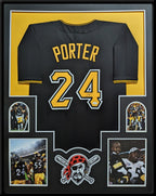 Framed Pittsburgh Pirates Custom Jersey With Joey Porter Jr Autograph Jsa Coa