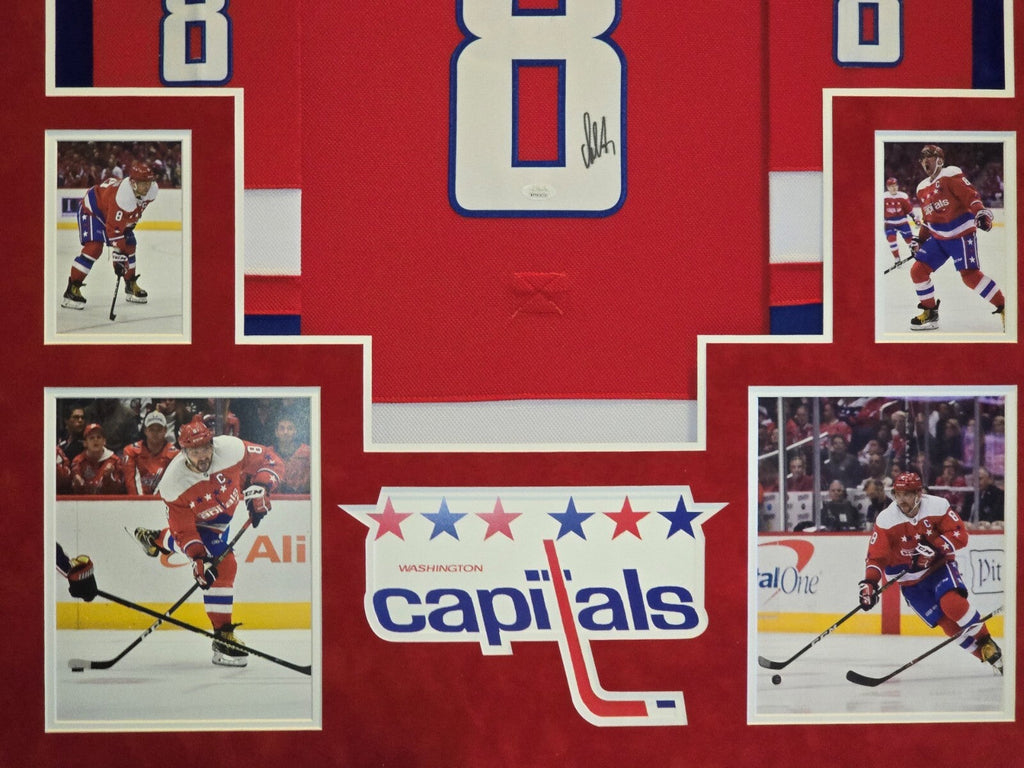 Framed Suede Alex Ovechkin Washington Capitals Autographed Signed Jersey Jsa Coa