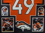 Framed Denver Broncos Alex Singleton Autographed Signed Jersey Jsa Coa