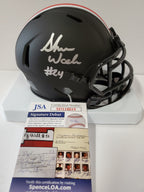 Shaun Wade Autographed Ohio State Buckeyes Eclipse Mini Helmet Jsa Debut Coa