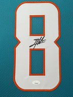Framed Miami Dolphins Jevon Holland Autographed Signed Jersey Jsa Coa