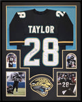 Framed Jacksonville Jaguars Fred Taylor Autographed Signed Jersey Jsa Coa