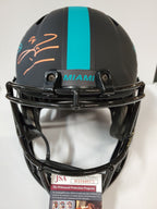 Miami Dolphins Zach Thomas Signed Insc Full Size Eclipse Rep Helmet Jsa Coa