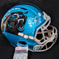 Carolina Panthers Brian Burns Signed Inscribed Full Size Flash Rep Helmet Jsa