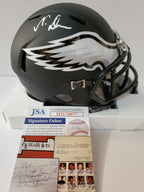 Philadelphia Eagles Nakobe Dean Autographed Signed Eclipse Mini Helmet Jsa Coa