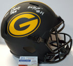 Green Bay Packers Eric Stokes Signed Insc Full Size Eclipse Replica Helmet Jsa