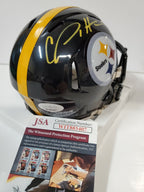 Pittsburgh Steelers Cam Sutton Autographed Signed Speed Mini Helmet Jsa Coa