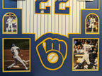 Custom Framed Milwaukee Brewers Christian Yelich Autographed Jersey Jsa Coa