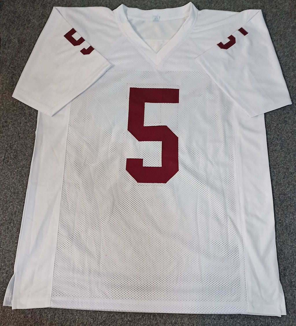 Oklahoma Sooners Marquise Brown Autographed Signed Jersey Jsa Coa Sticker Only