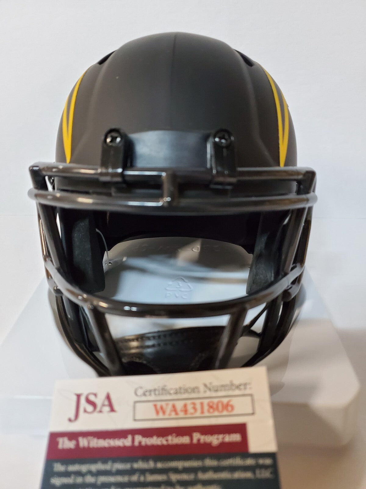 San Diego Chargers Eric Weddle Signed Eclipse Mini Helmet Jsa Coa