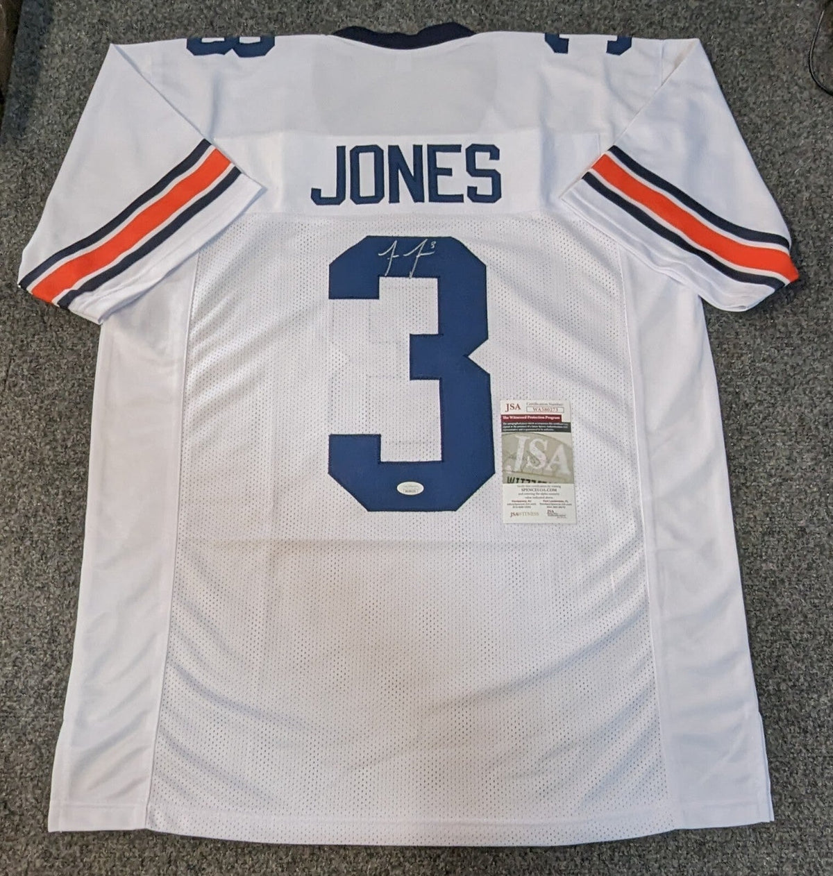 Auburn Tigers Jonathan Jones Autographed Signed Jersey Jsa Coa
