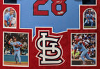 Suede Framed St Louis Cardinals Nolan Arenado Autographed Jersey Fanatics Holo
