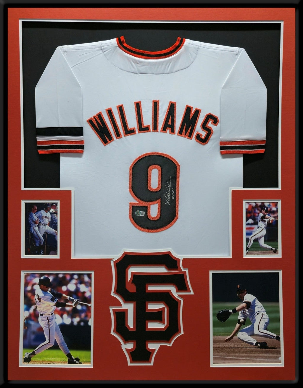 Framed San Francisco Giants Matt Williams Autographed Signed Jersey Beckett Holo
