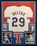 Framed Texas Rangers Adrian Beltre Autographed Signed Jersey Jsa Coa
