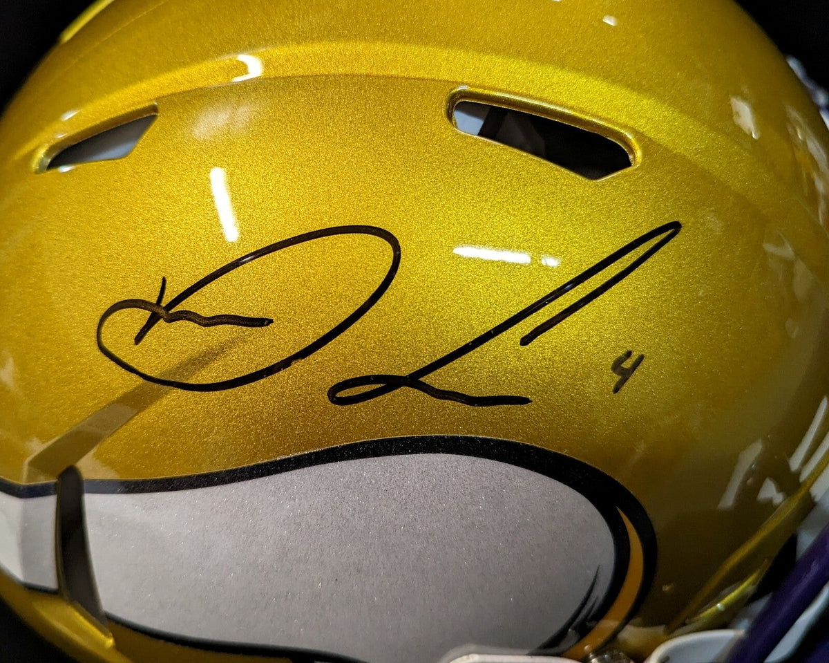 Minnesota Vikings Dalvin Cook Signed Full Size Flash Authentic Helmet Jsa Coa