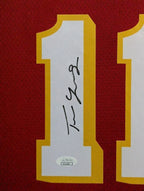 Framed In Suede Atlanta Hawks Trae Young Signed Autographed Jersey Jsa Coa
